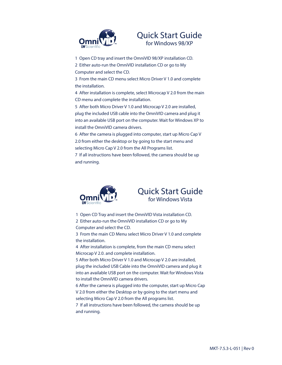 Quick start guide | LW Scientific OmniVID User Manual | Page 27 / 27