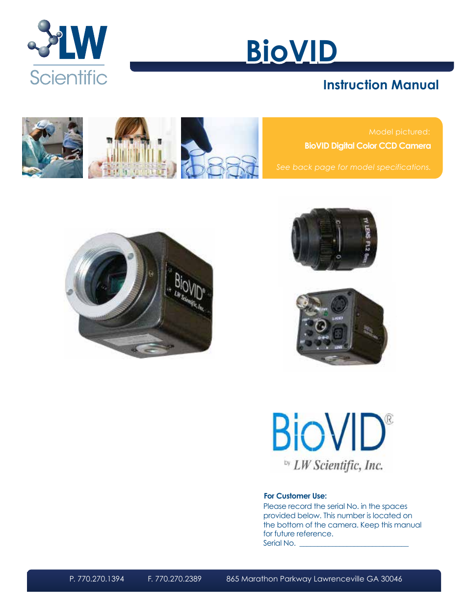 LW Scientific BioVID User Manual | 12 pages