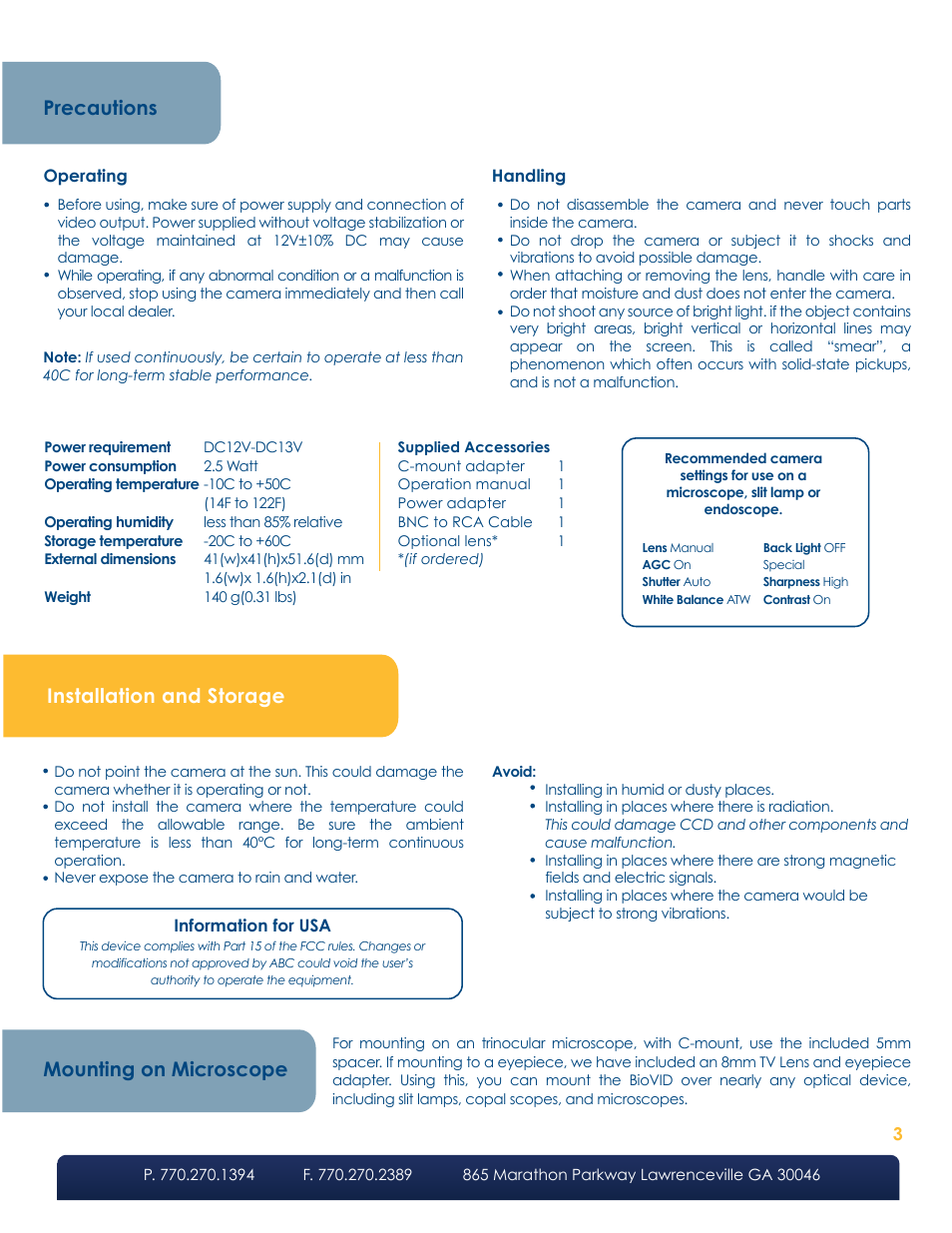 LW Scientific BioVID User Manual | Page 3 / 12