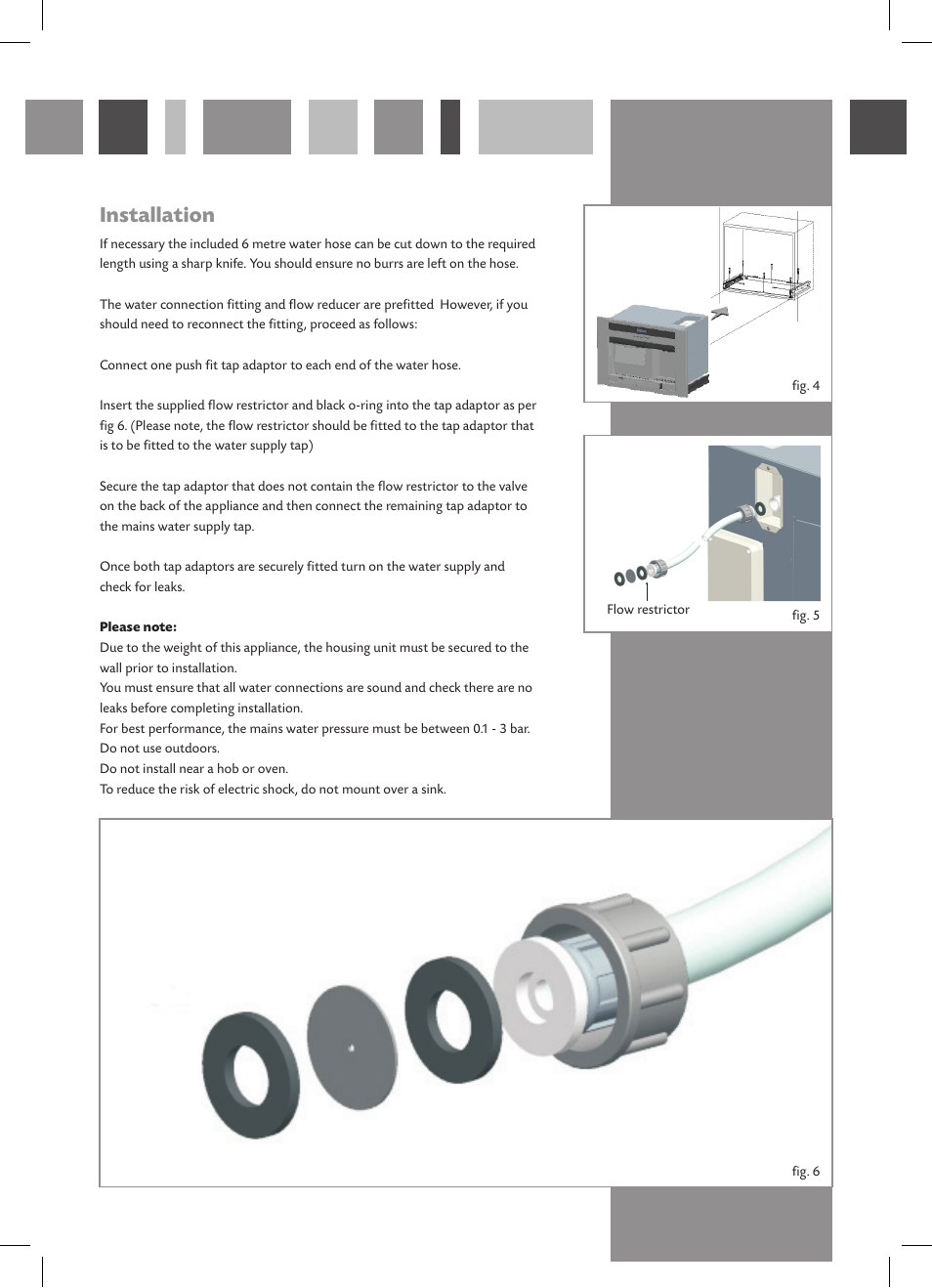 Installation | CDA FWV460 User Manual | Page 10 / 12