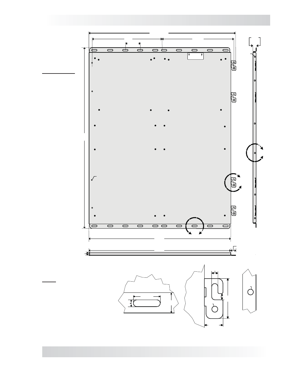 Figure 2, bp-d backplate dimensions | Magnum Energy Backplate Dual and Single BP-D User Manual | Page 3 / 4