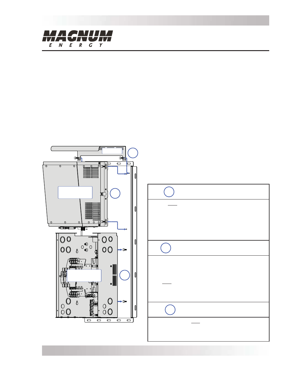 Magnum Energy Backplate MMP (BP-MMP) User Manual | 2 pages