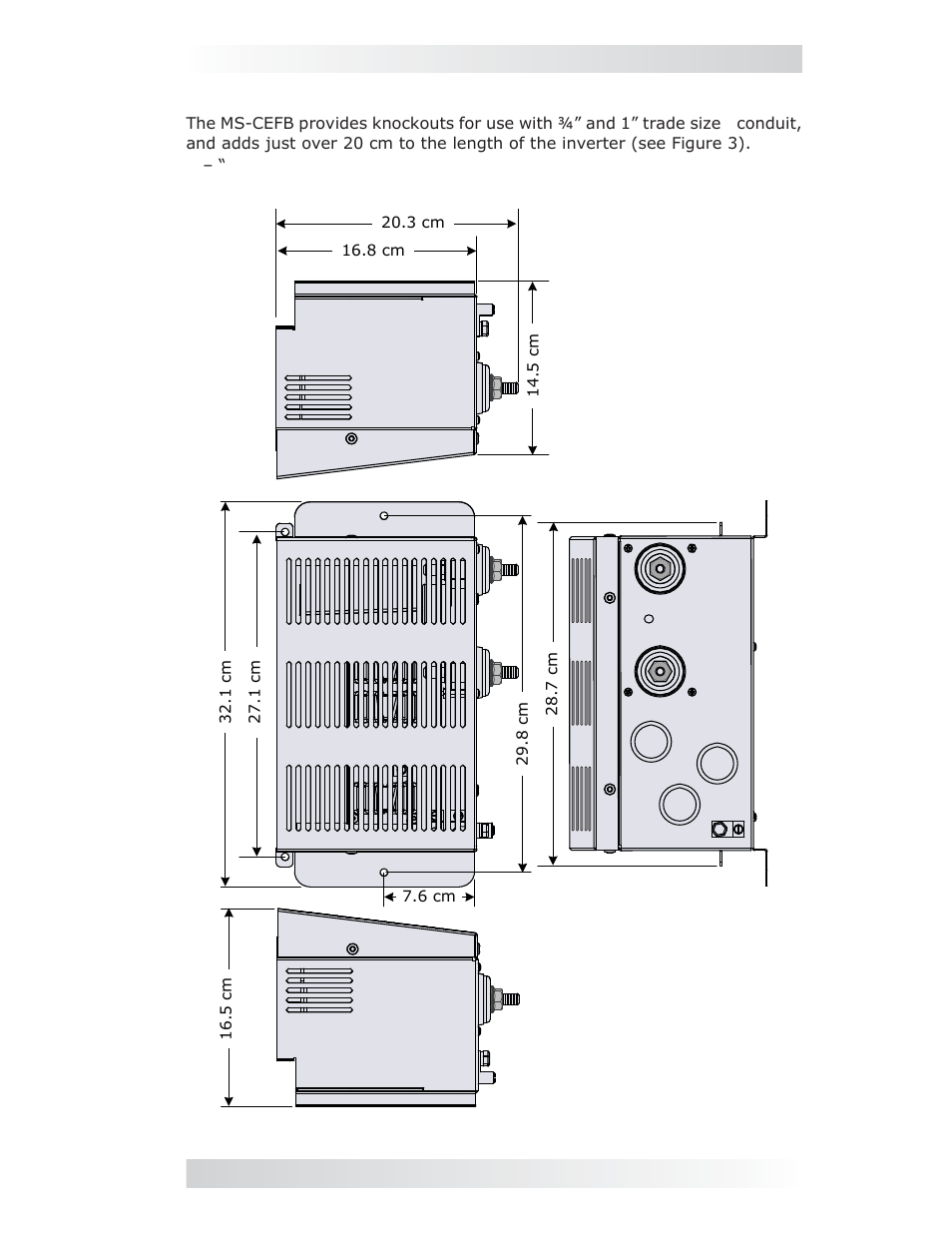 Knockouts and dimensions, Introduction | Magnum Energy Filter Box (MS-CEFB) User Manual | Page 3 / 12