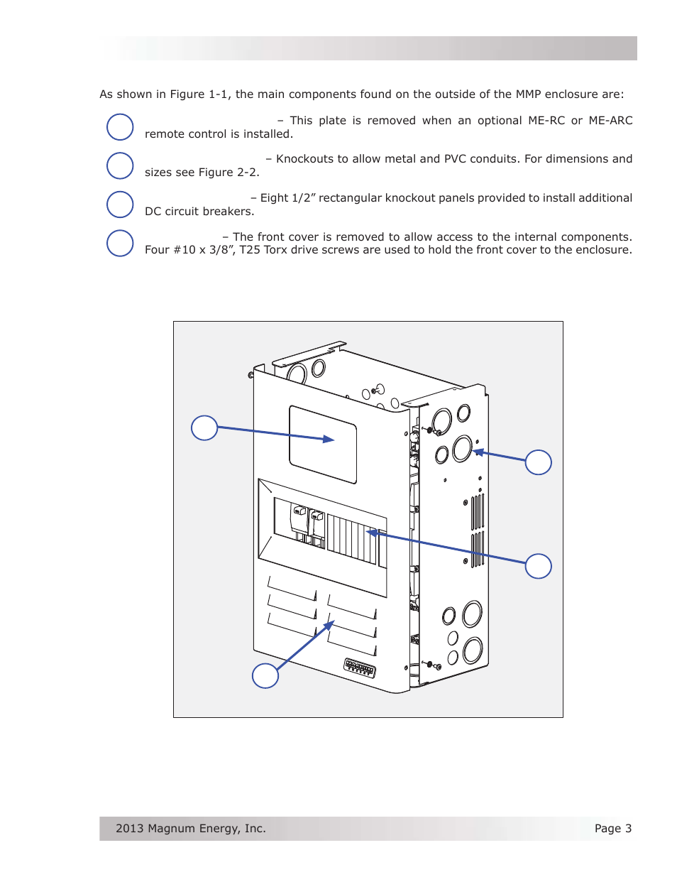 2 mmp external components | Magnum Energy Mini Magnum Panel (MMP Series) User Manual | Page 12 / 70