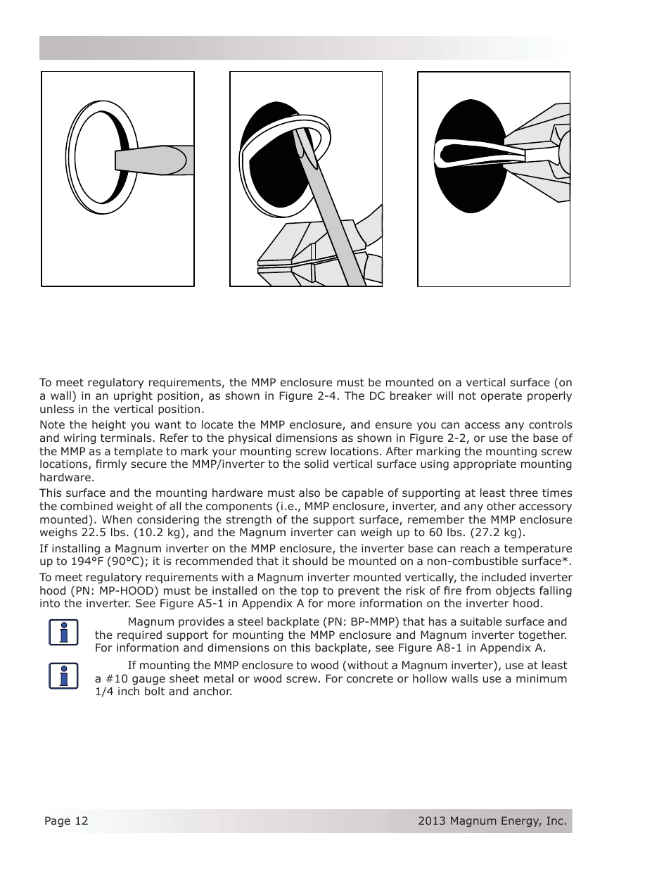 4 mounting | Magnum Energy Mini Magnum Panel (MMP Series) User Manual | Page 21 / 70