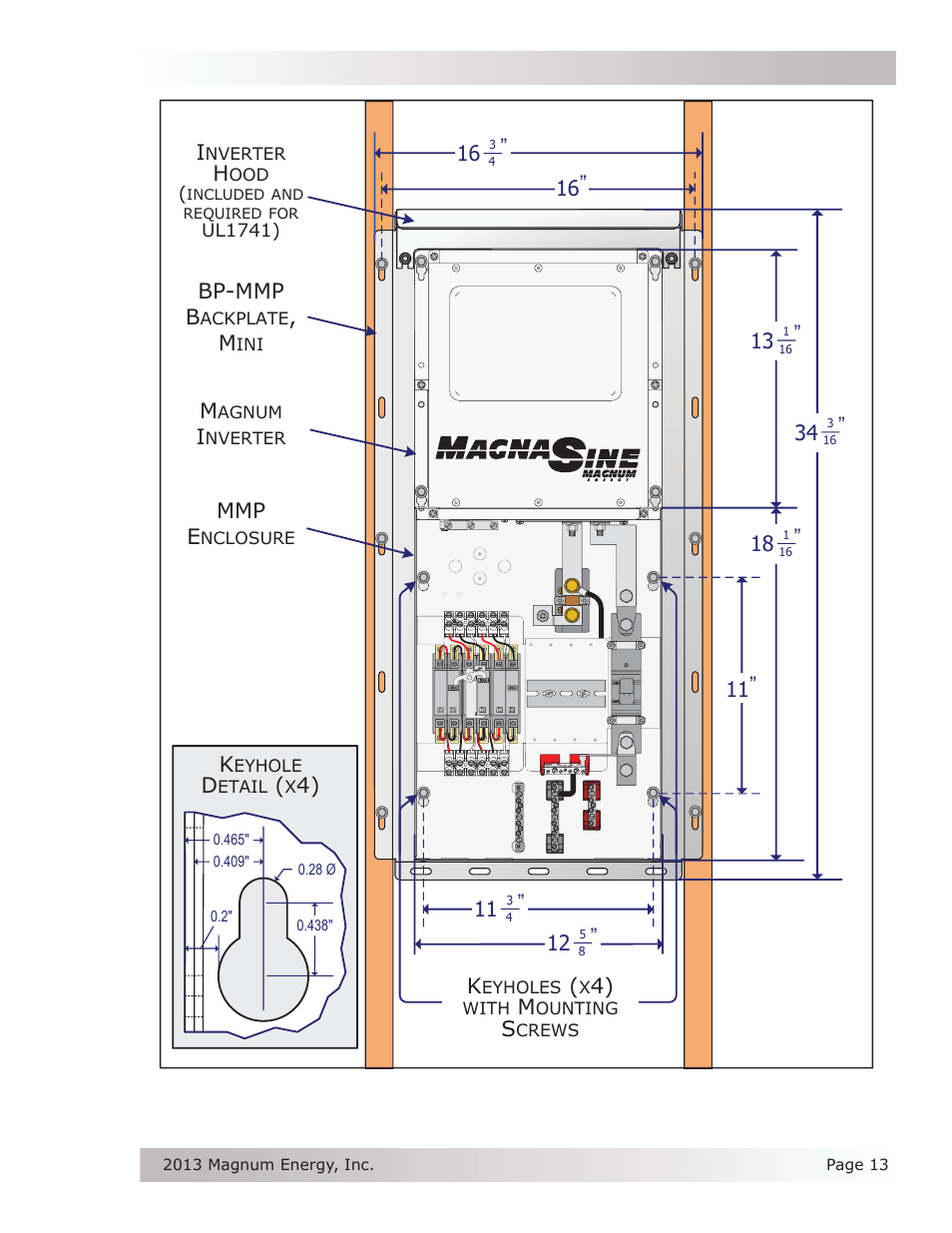 Mmp e, Bp-mmp b | Magnum Energy Mini Magnum Panel (MMP Series) User Manual | Page 22 / 70