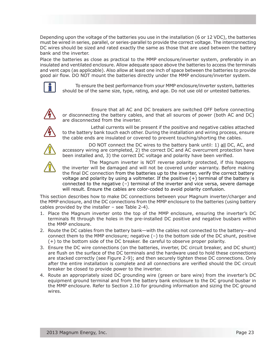 Magnum Energy Mini Magnum Panel (MMP Series) User Manual | Page 32 / 70