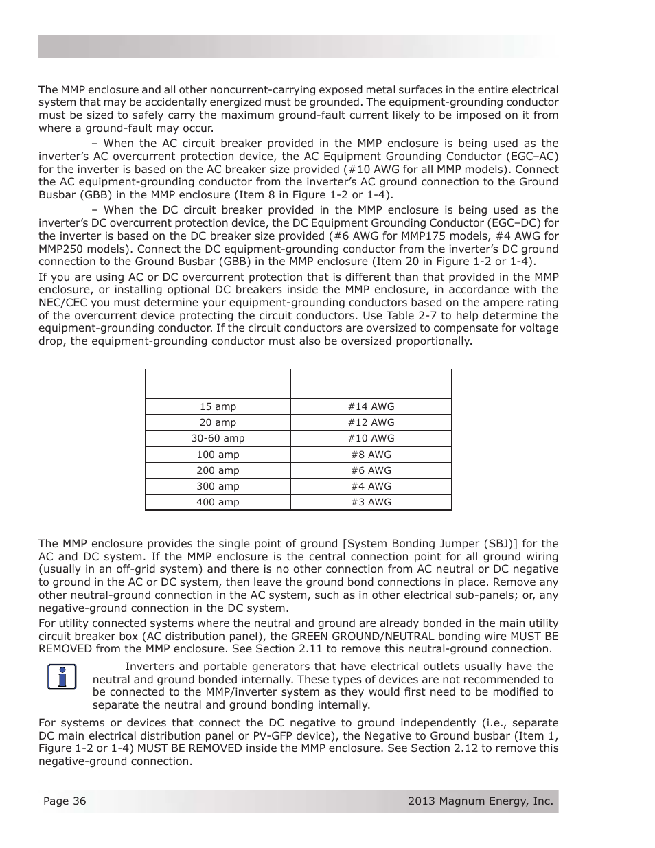 Magnum Energy Mini Magnum Panel (MMP Series) User Manual | Page 45 / 70