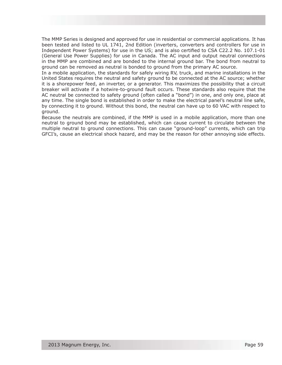 Appendix b – using the mmp in a mobile application | Magnum Energy Mini Magnum Panel (MMP Series) User Manual | Page 68 / 70