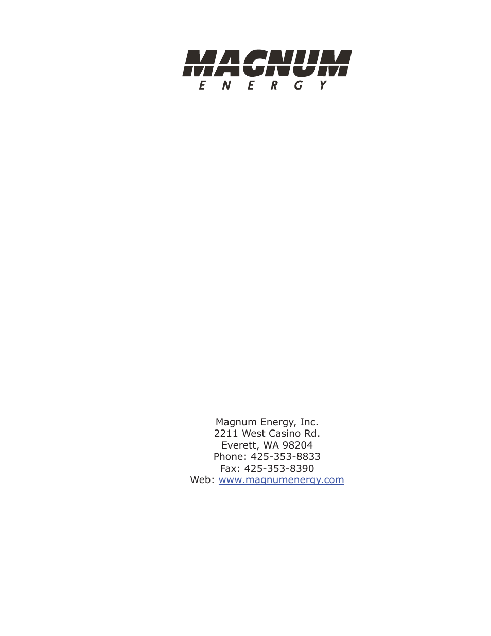 Magnum Energy Mini Magnum Panel (MMP Series) User Manual | Page 70 / 70