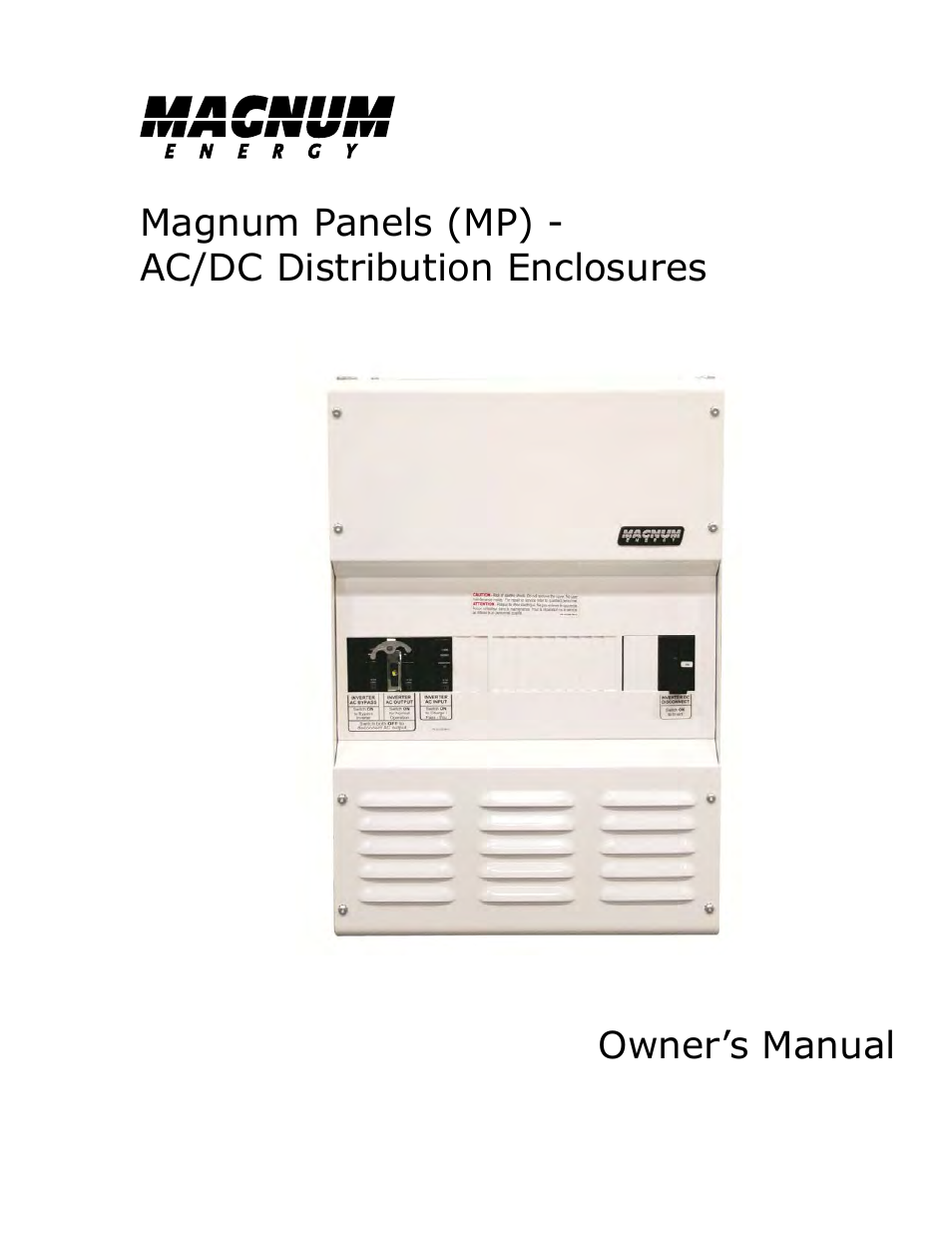 Magnum Energy Magnum Panel (MP Series) User Manual | 120 pages