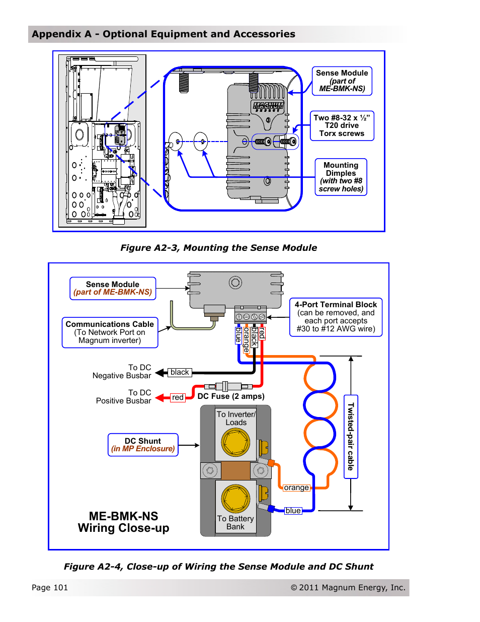 Me-bmk-ns wiring close-up | Magnum Energy Magnum Panel (MP Series) User Manual | Page 108 / 120