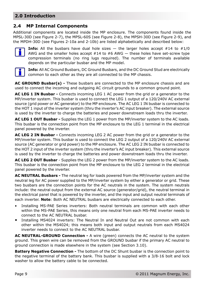 Magnum Energy Magnum Panel (MP Series) User Manual | Page 16 / 120