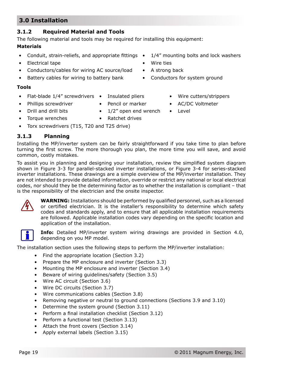 Magnum Energy Magnum Panel (MP Series) User Manual | Page 26 / 120