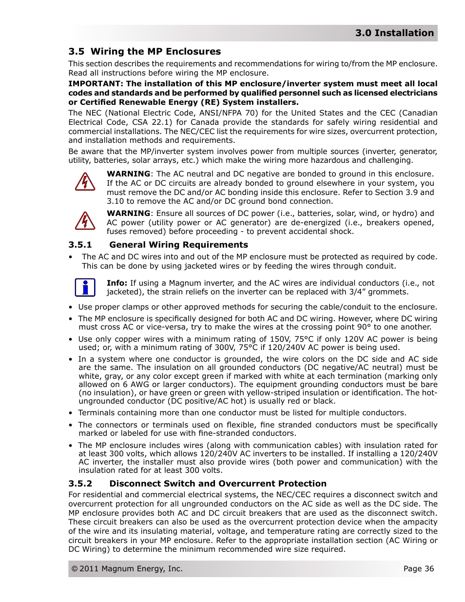 Magnum Energy Magnum Panel (MP Series) User Manual | Page 43 / 120
