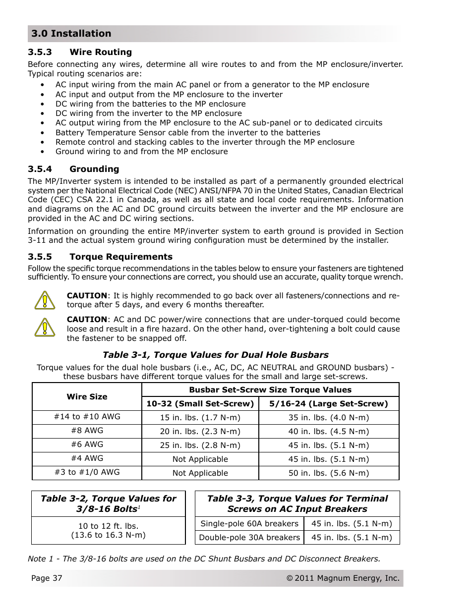 Magnum Energy Magnum Panel (MP Series) User Manual | Page 44 / 120