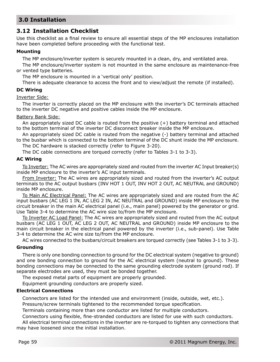 Magnum Energy Magnum Panel (MP Series) User Manual | Page 66 / 120