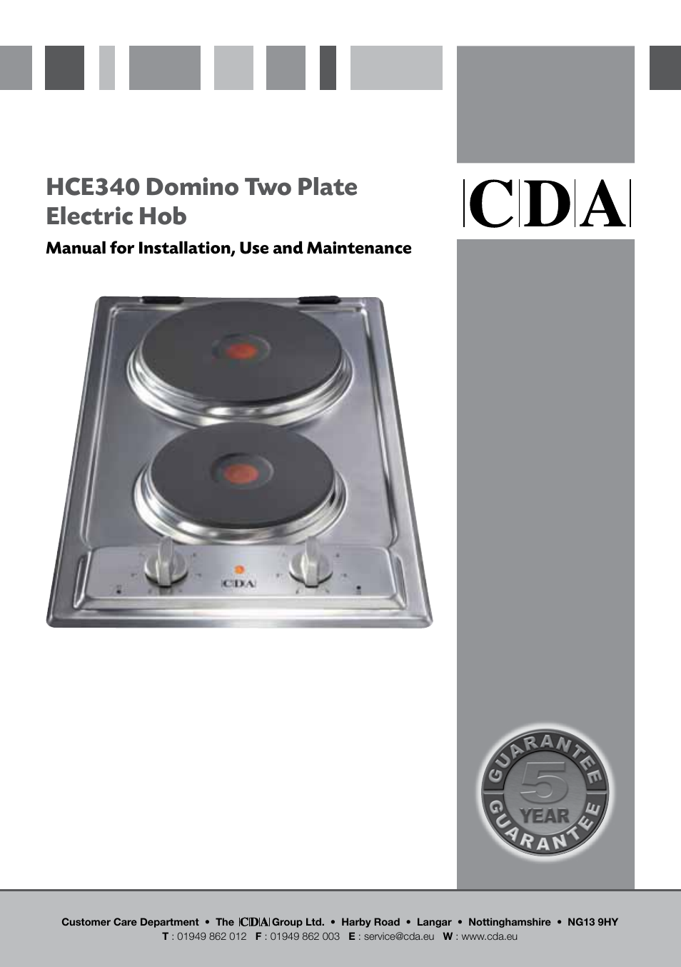 CDA HCE340 User Manual | 21 pages