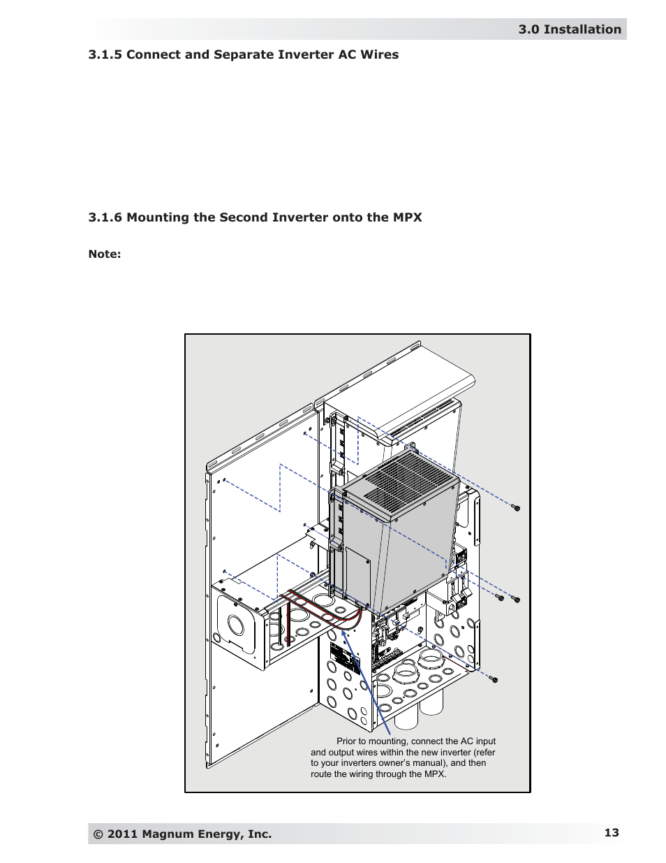 Magnum Energy MP Extension Box (MPX Series) User Manual | Page 17 / 63