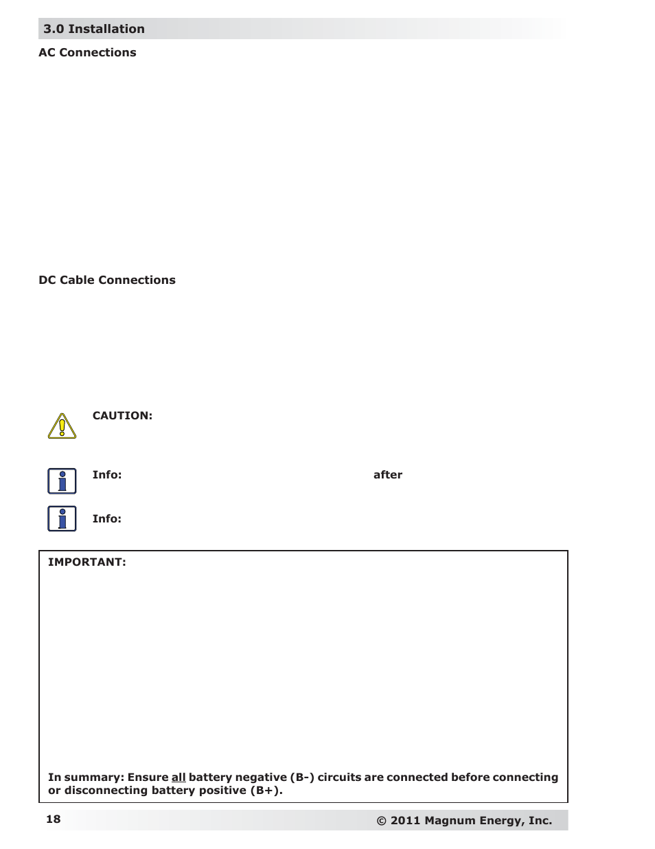 Magnum Energy MP Extension Box (MPX Series) User Manual | Page 22 / 63