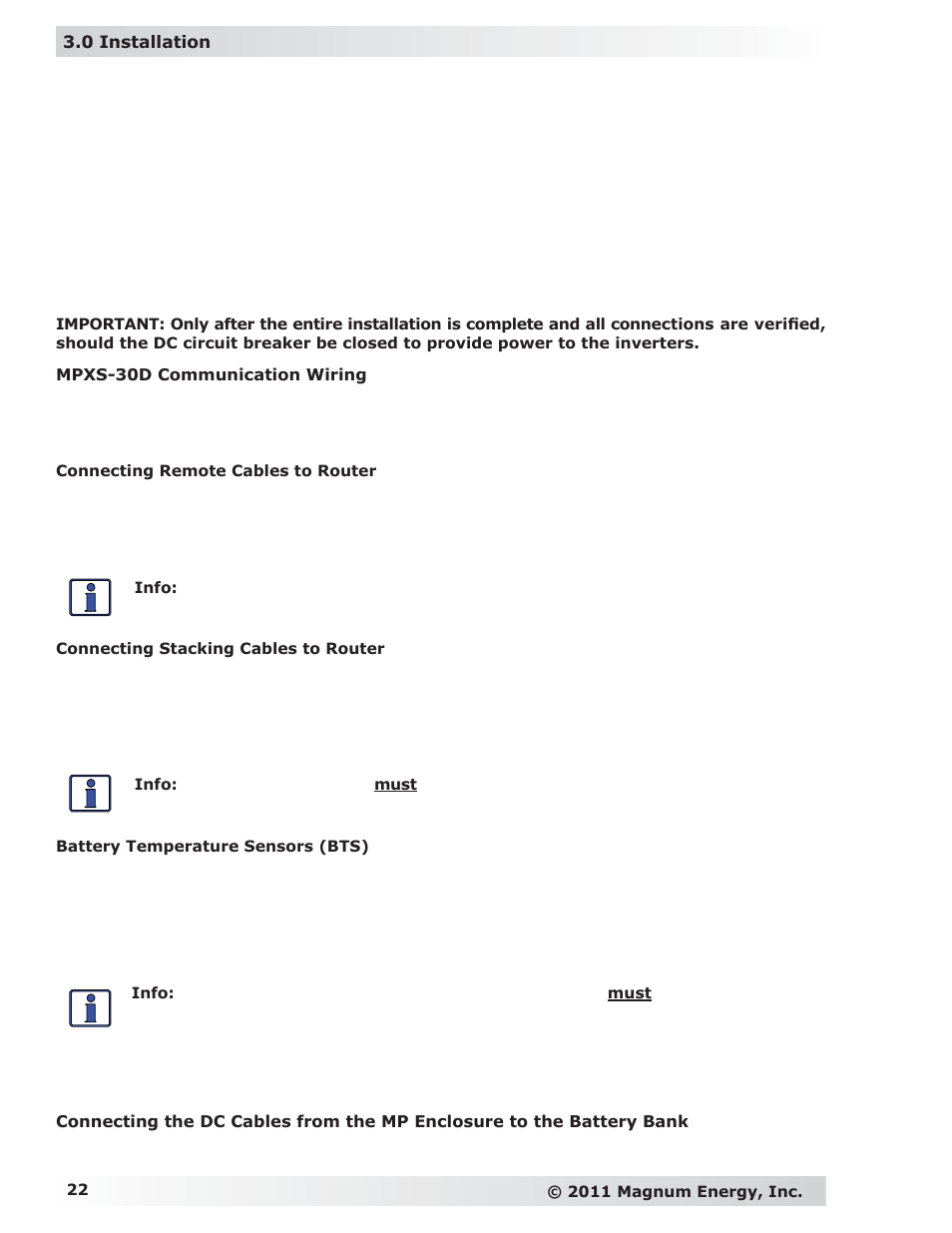 Magnum Energy MP Extension Box (MPX Series) User Manual | Page 26 / 63
