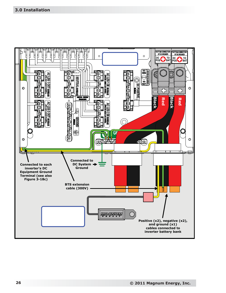 Mpsl-30d enclosure battery temperature sensor, Ma sl1 | Magnum Energy MP Extension Box (MPX Series) User Manual | Page 30 / 63