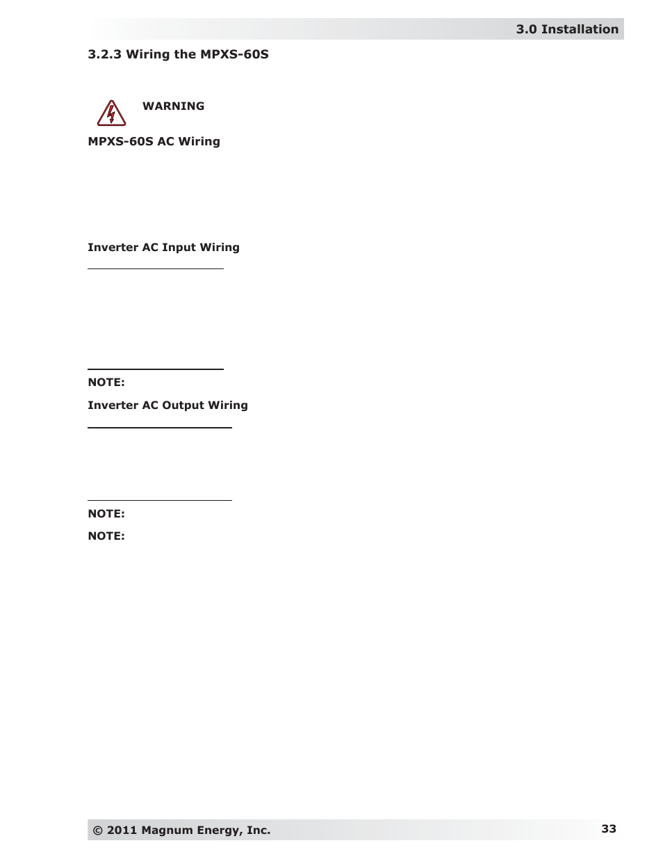 Magnum Energy MP Extension Box (MPX Series) User Manual | Page 37 / 63