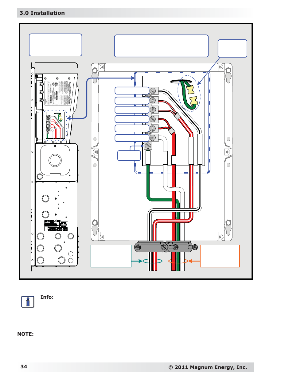 Magnum Energy MP Extension Box (MPX Series) User Manual | Page 38 / 63