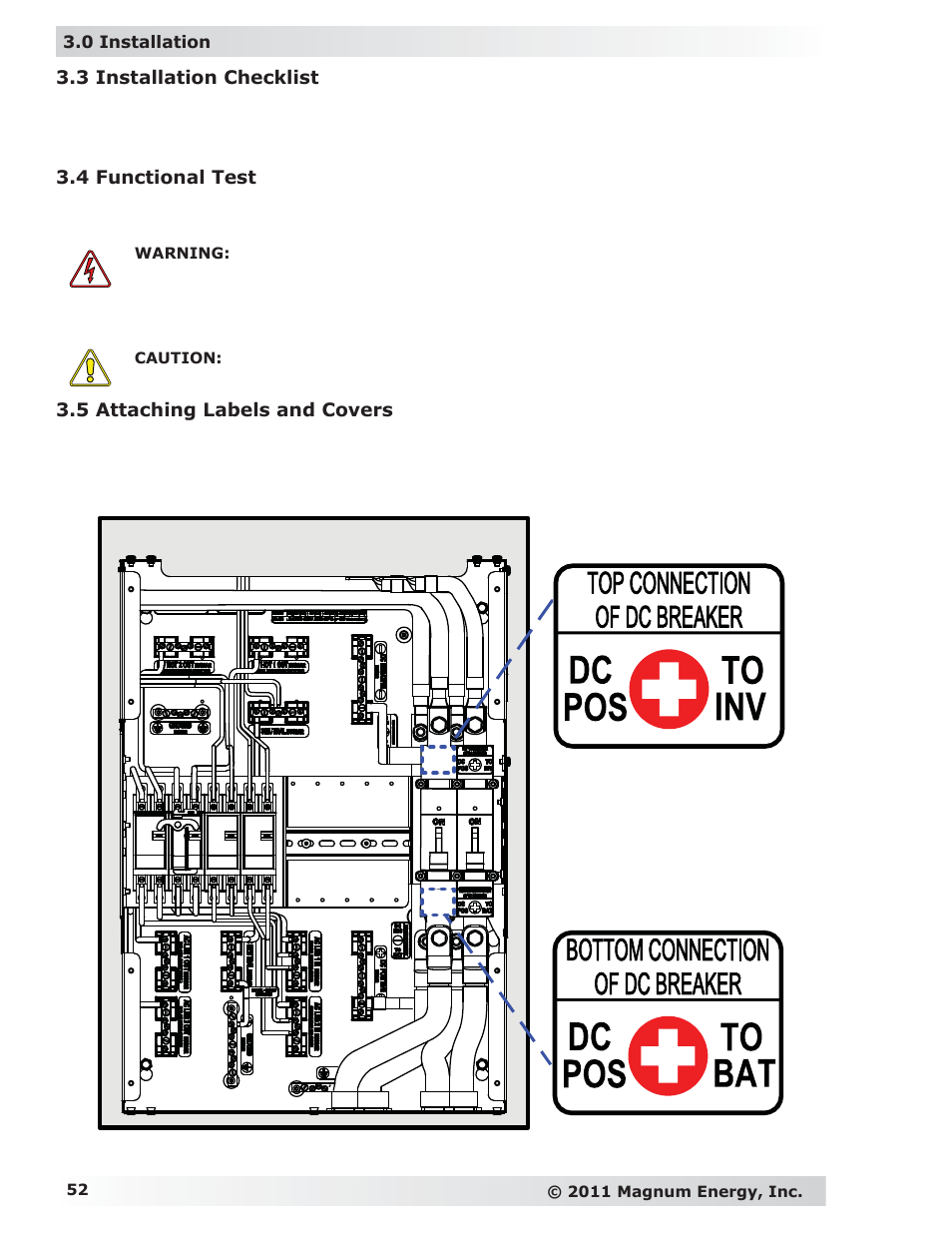 Magnum Energy MP Extension Box (MPX Series) User Manual | Page 56 / 63