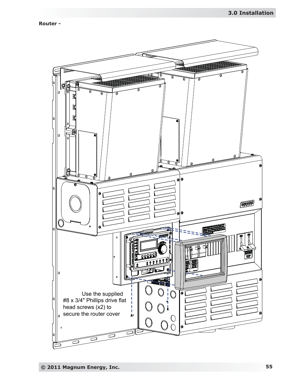 Magnum Energy MP Extension Box (MPX Series) User Manual | Page 59 / 63