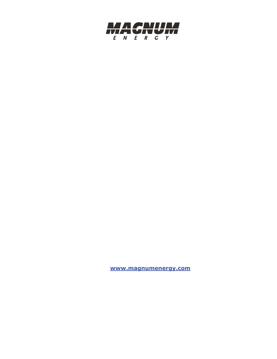 Magnum Energy MP Extension Box (MPX Series) User Manual | Page 63 / 63