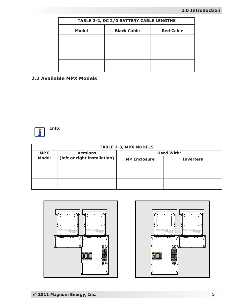 Magnum Energy MP Extension Box (MPX Series) User Manual | Page 9 / 63