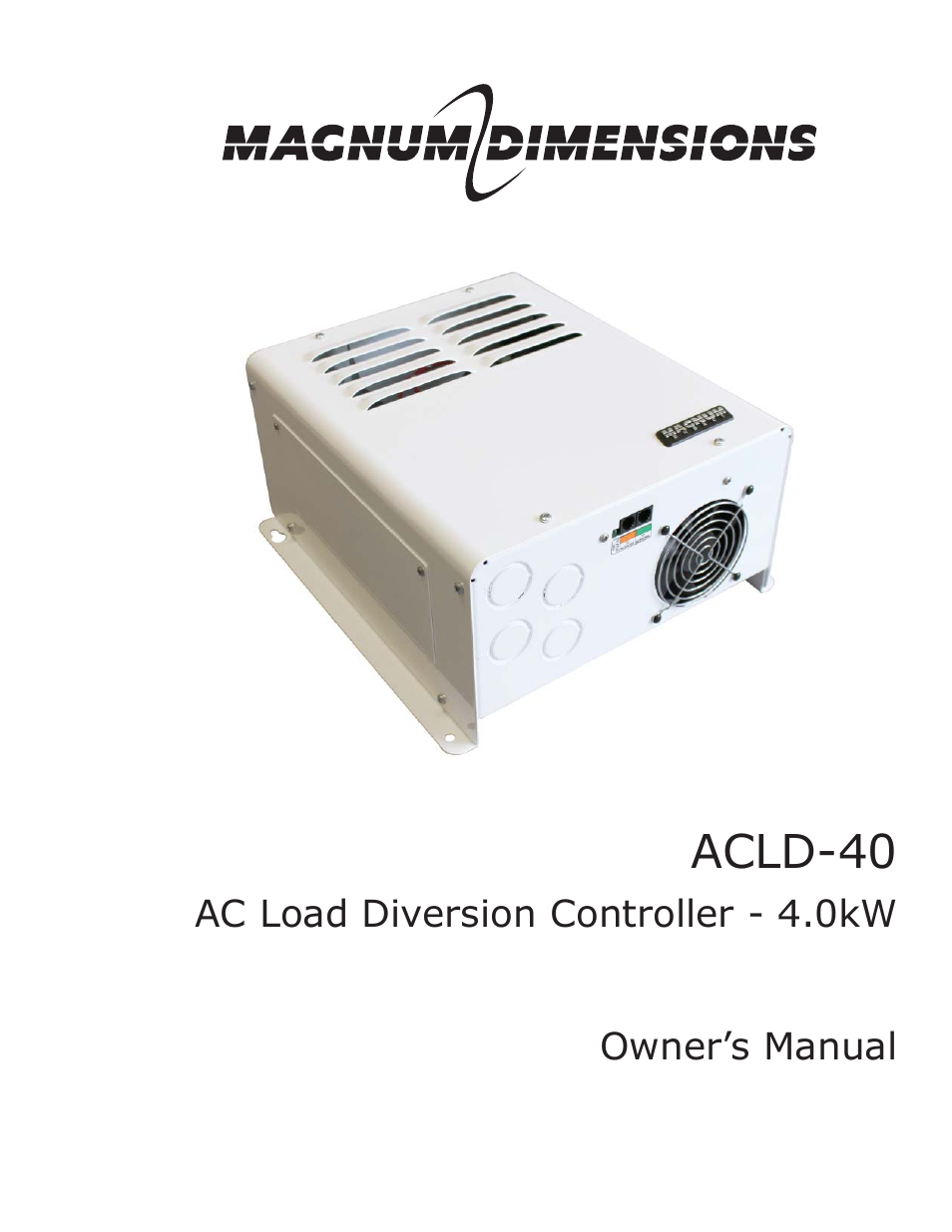 Magnum Energy AC Load Diversion Controller (ACLD-40) User Manual | 46 pages