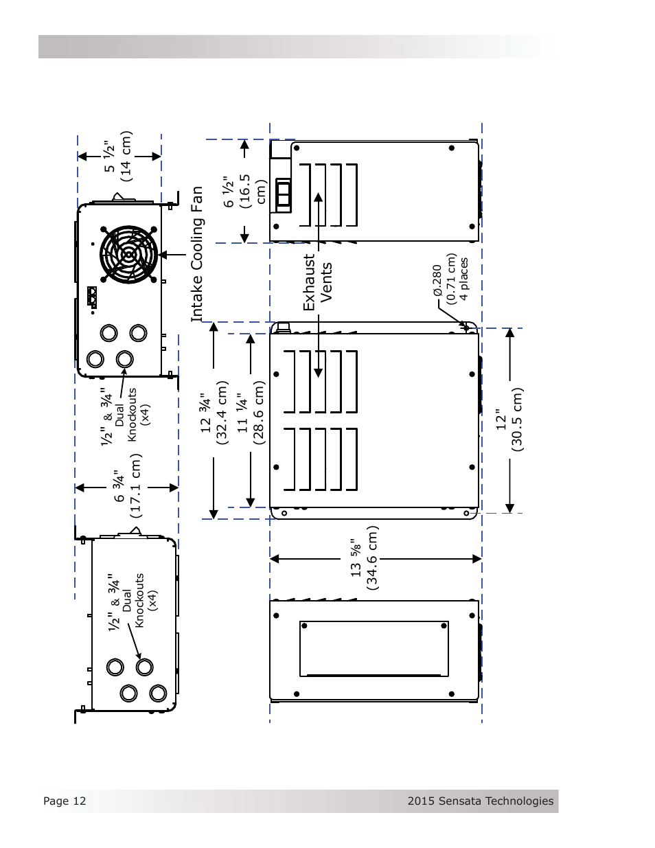 Righ t s ide top si d e, Ba ck s id e | Magnum Energy AC Load Diversion Controller (ACLD-40) User Manual | Page 19 / 46