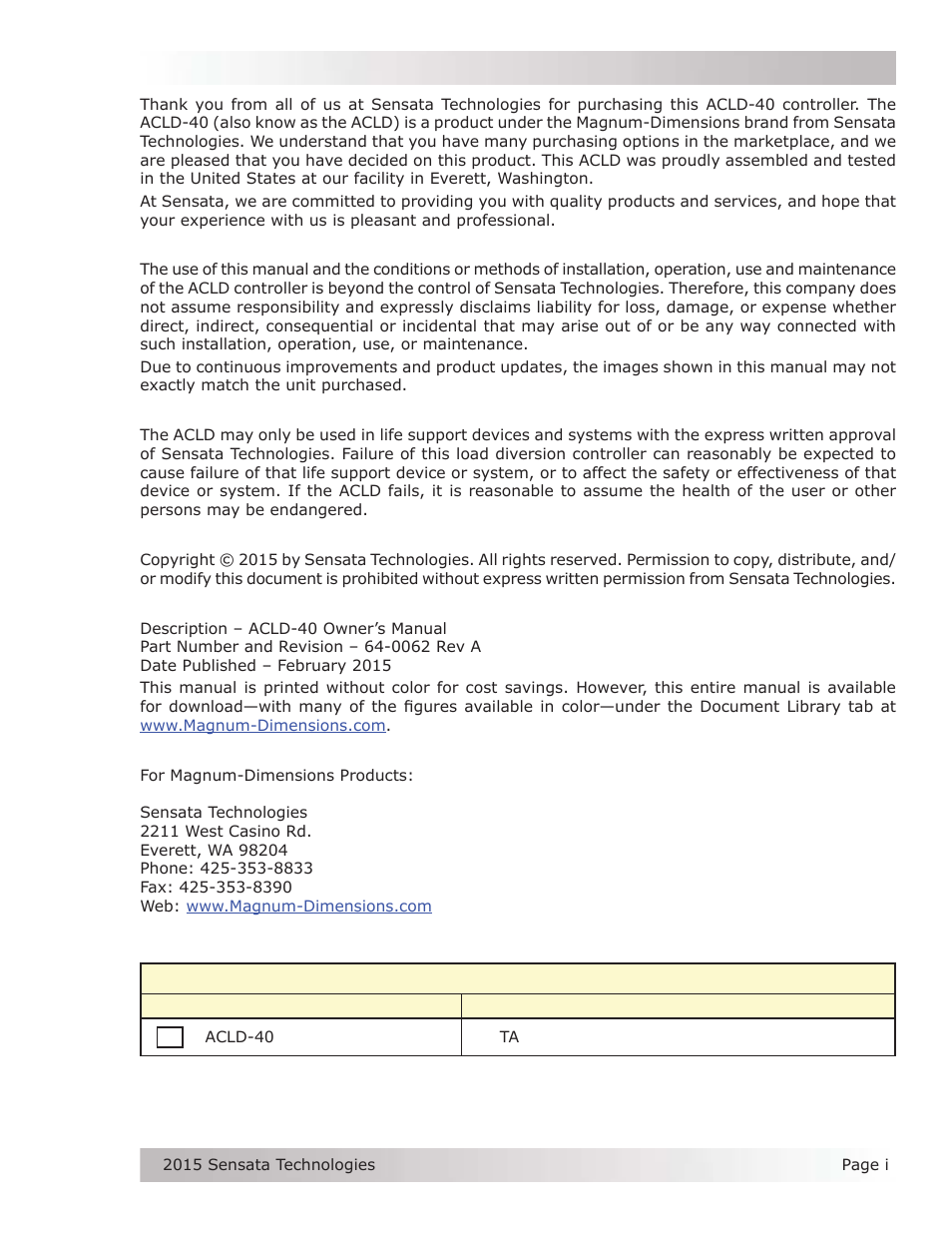 Magnum Energy AC Load Diversion Controller (ACLD-40) User Manual | Page 2 / 46