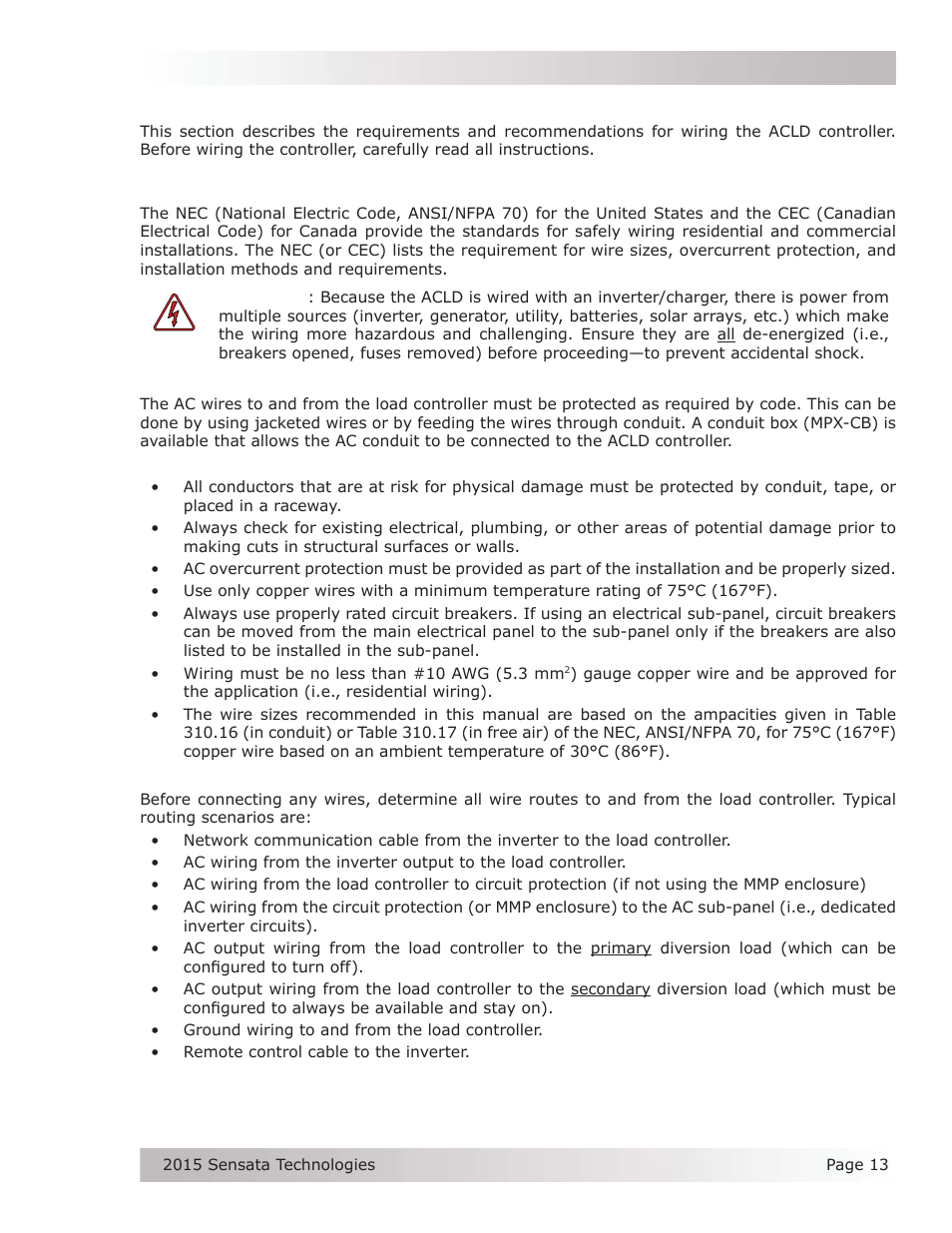 Magnum Energy AC Load Diversion Controller (ACLD-40) User Manual | Page 20 / 46