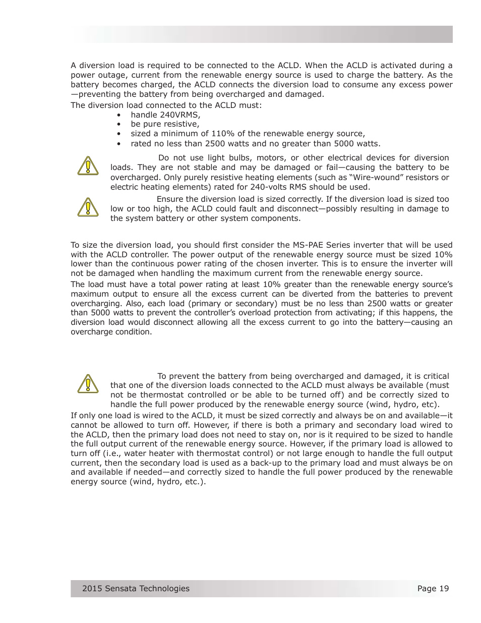 Magnum Energy AC Load Diversion Controller (ACLD-40) User Manual | Page 26 / 46