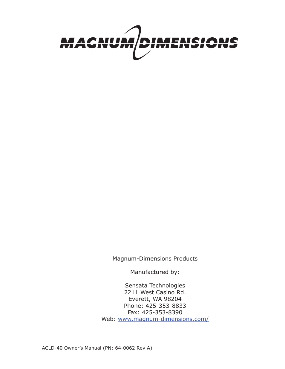 Magnum Energy AC Load Diversion Controller (ACLD-40) User Manual | Page 46 / 46