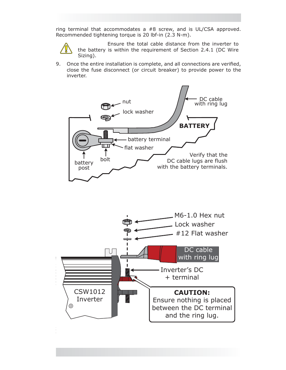 Magnum Energy CSW1012 User Manual | Page 17 / 24