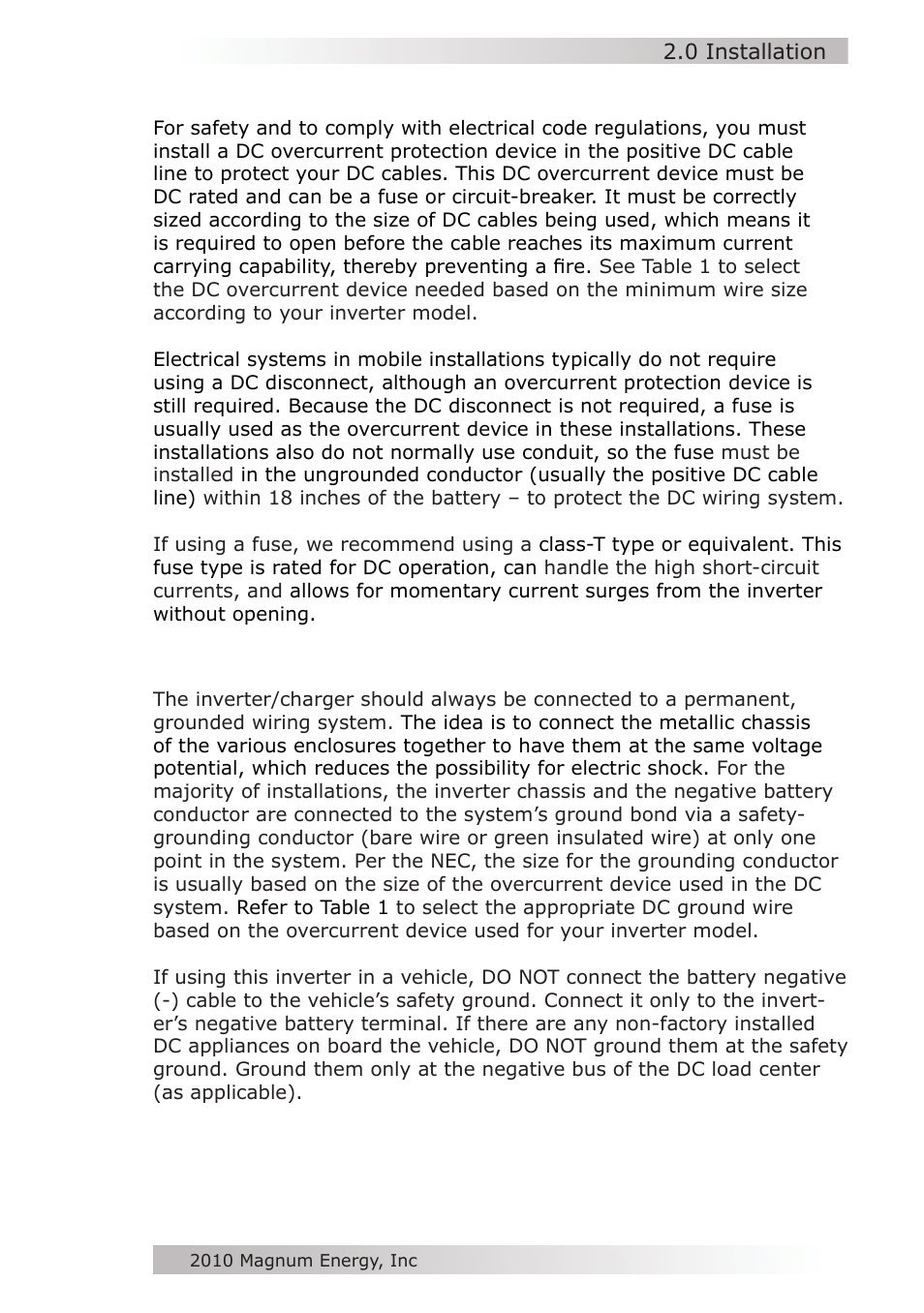 Magnum Energy MM612 Inverter User Manual | Page 19 / 44