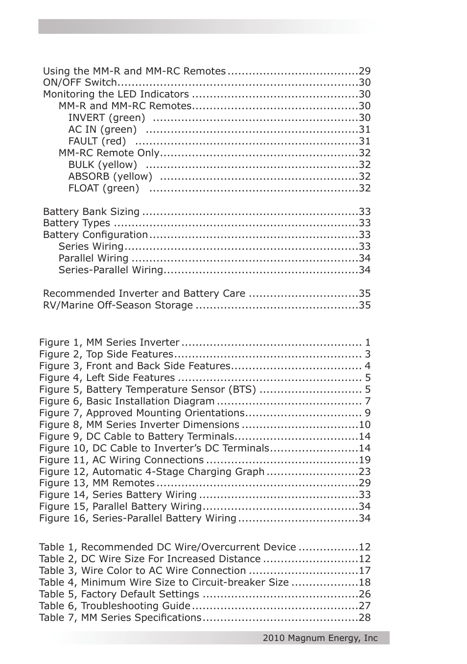 Magnum Energy MM612 Inverter User Manual | Page 6 / 44