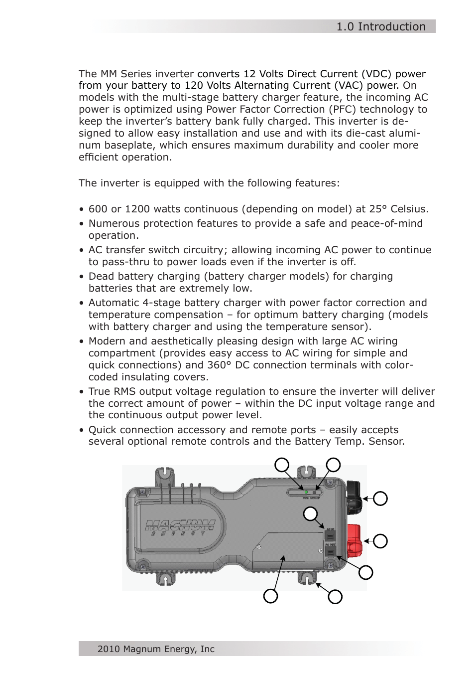 Magnum Energy MM612 Inverter User Manual | Page 9 / 44