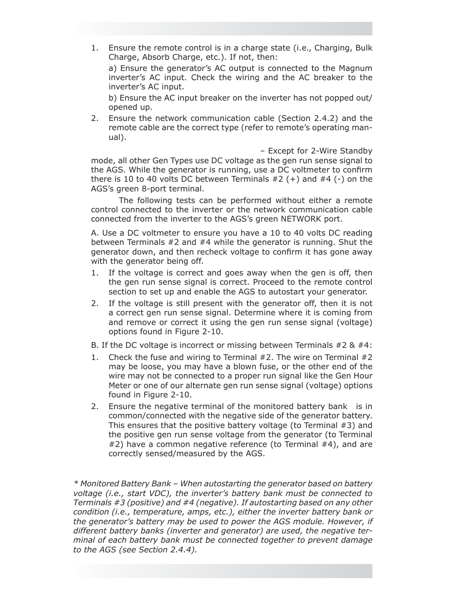 0 me-ags-n module troubleshooting | Magnum Energy AGS Network (ME-AGS-N) User Manual | Page 31 / 103