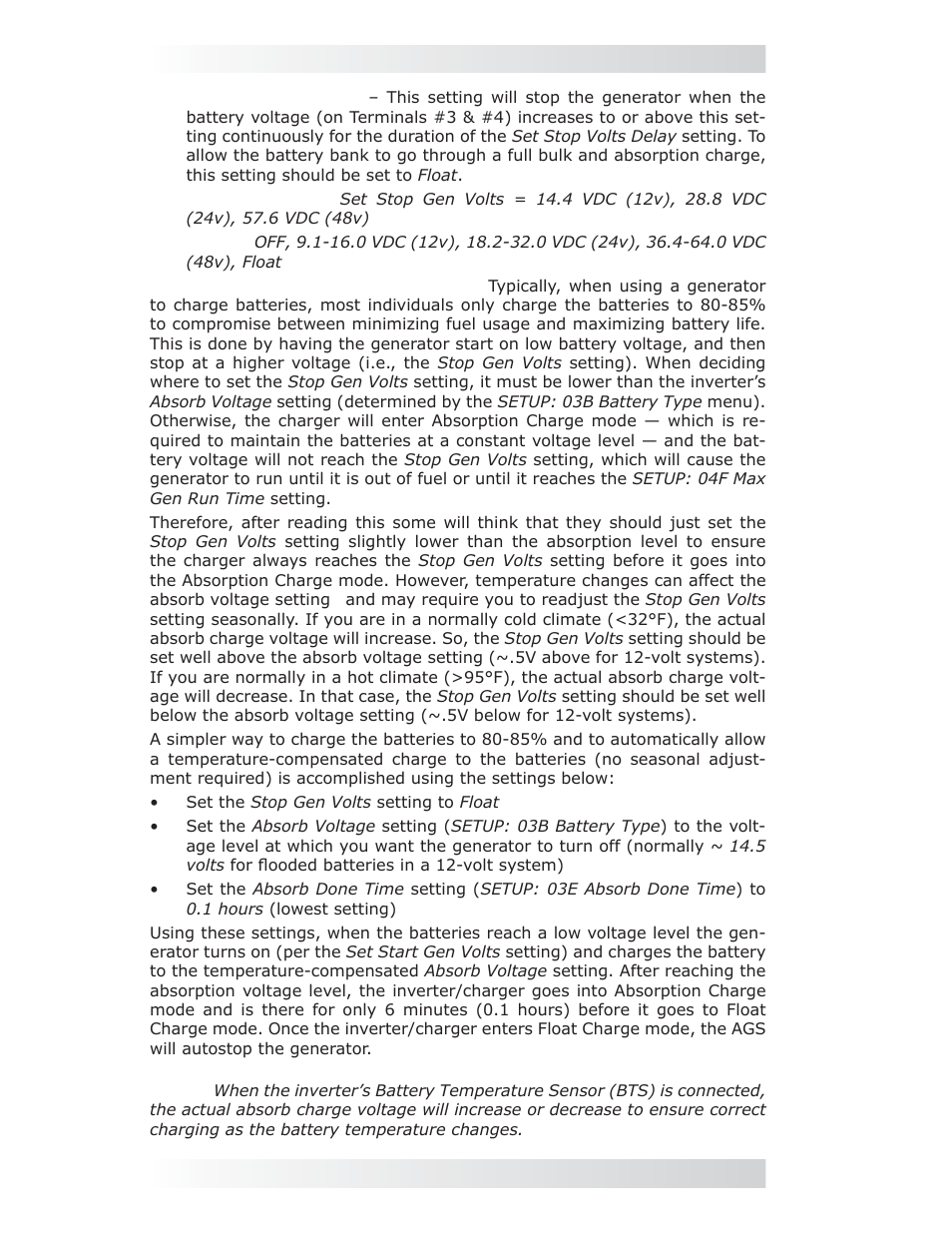 0 using the me-arc remote | Magnum Energy AGS Network (ME-AGS-N) User Manual | Page 49 / 103