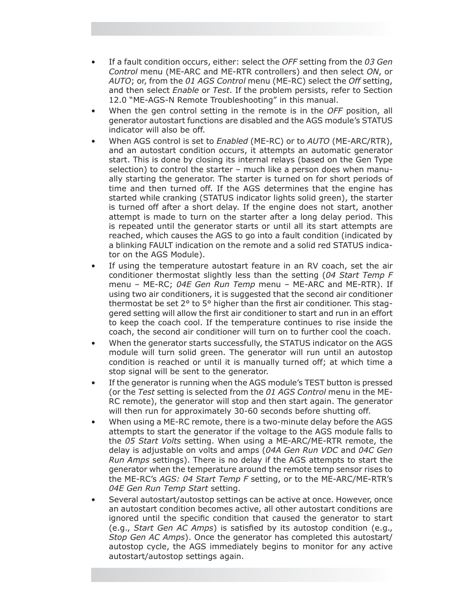 4 general notes, 0 me-ags-n remote status messages | Magnum Energy AGS Network (ME-AGS-N) User Manual | Page 94 / 103