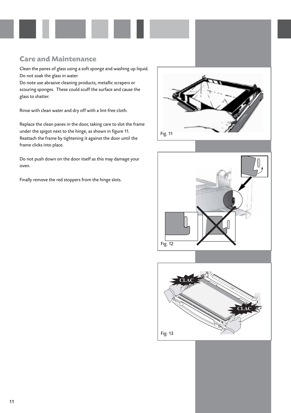 Care and maintenance | CDA SV430 User Manual | Page 12 / 16