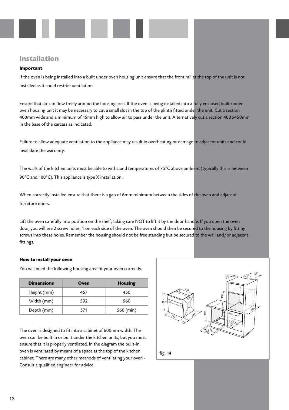 Installation | CDA SV430 User Manual | Page 14 / 16