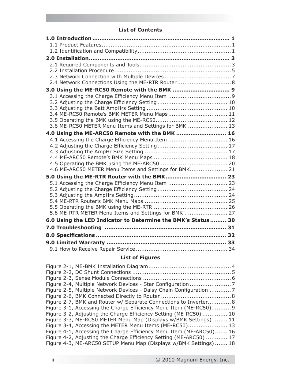 Magnum Energy Battery Monitor Kit ME-BMK User Manual | Page 3 / 39