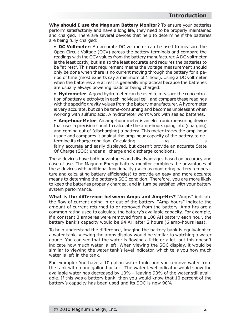Introduction | Magnum Energy Battery Monitor Kit ME-BMK User Manual | Page 6 / 39
