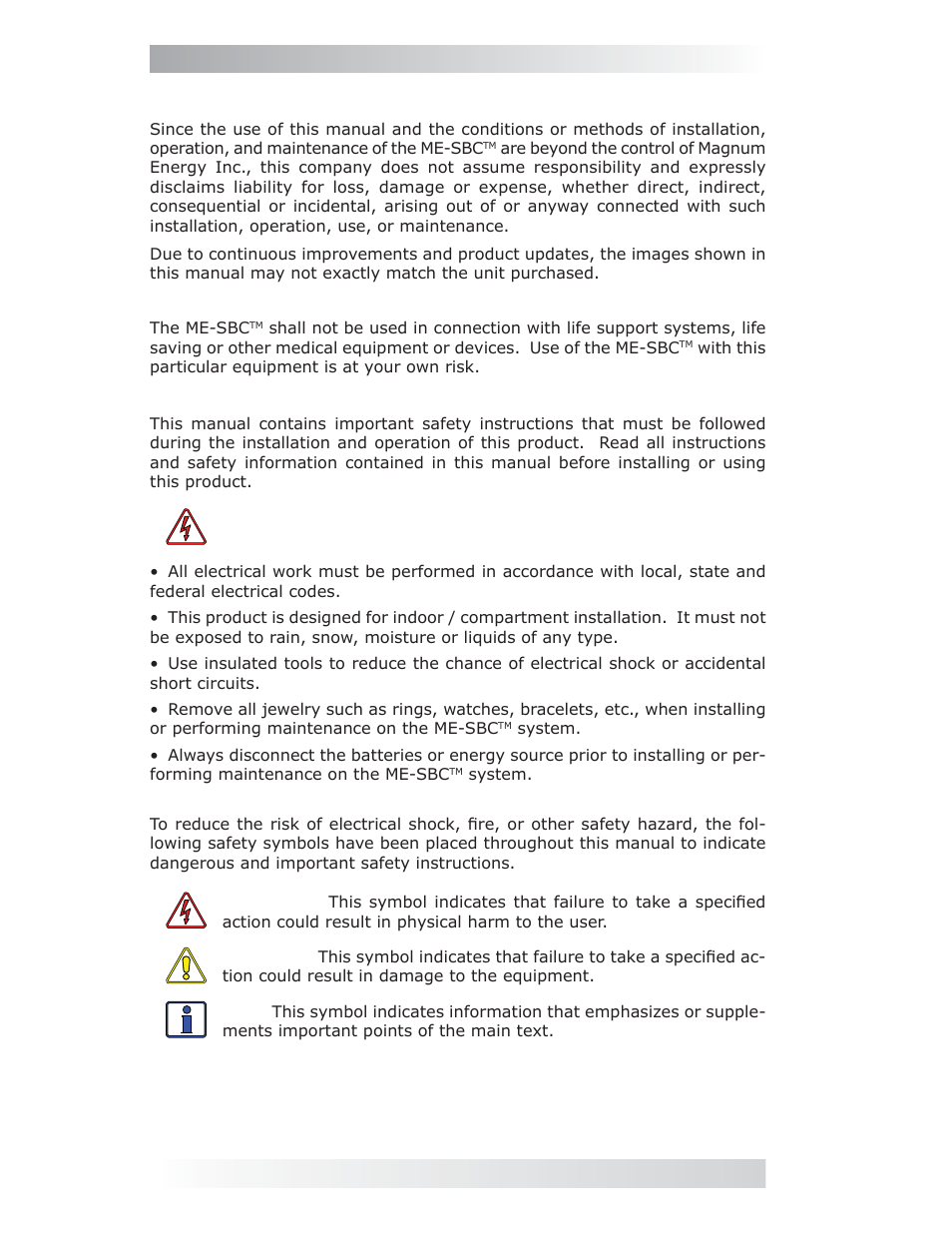 Magnum Energy Smart Battery Combiner (ME-SBC) User Manual | Page 2 / 20